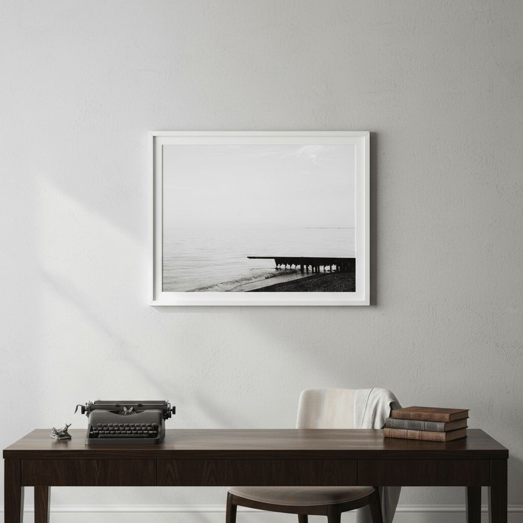 The Pier's Edge by Aaron Borchardt wall - art - picture - poster