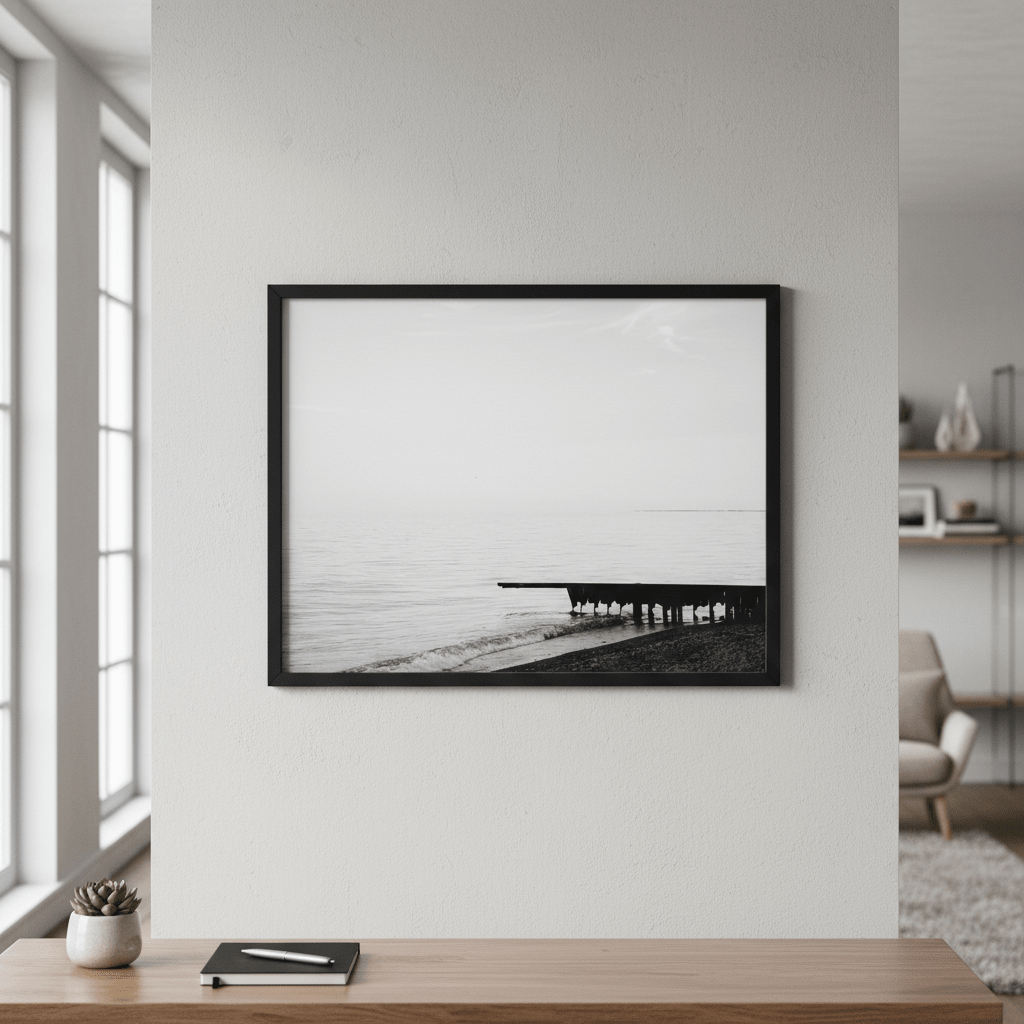 The Pier's Edge by Aaron Borchardt wall - art - picture - poster