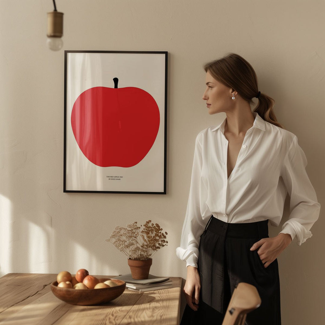 The Red Apple 1963 by Enzo Mari - Style My Wall