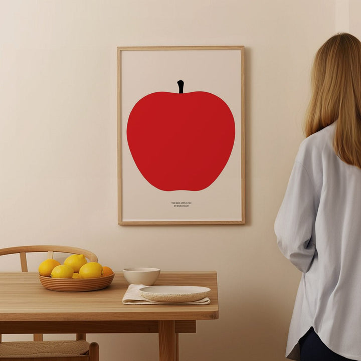 The Red Apple 1963 by Enzo Mari - Style My Wall