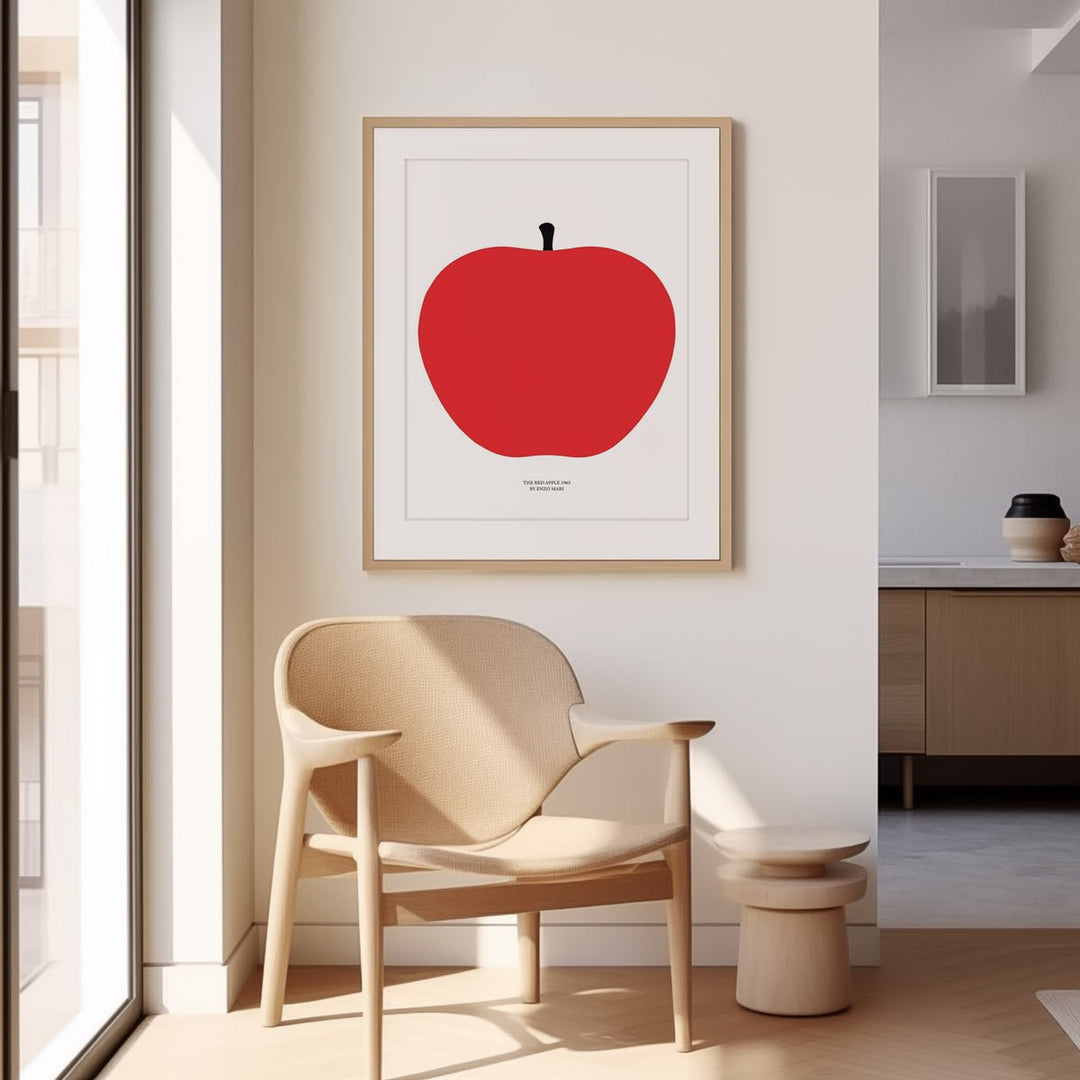 The Red Apple 1963 by Enzo Mari - Style My Wall