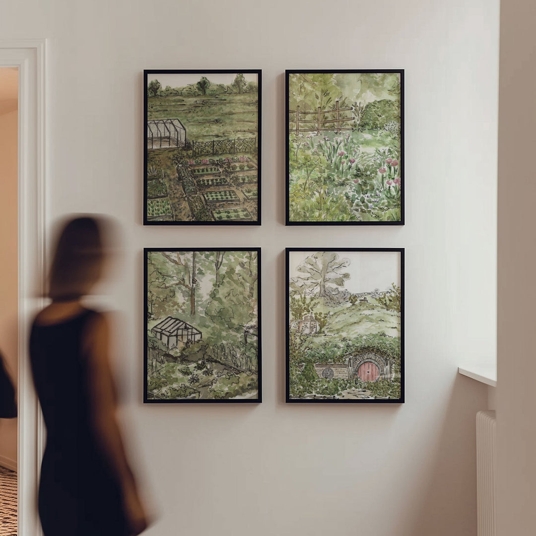 The Shire Garden Set of 4 by Josephine Wianto wall - art - picture - poster
