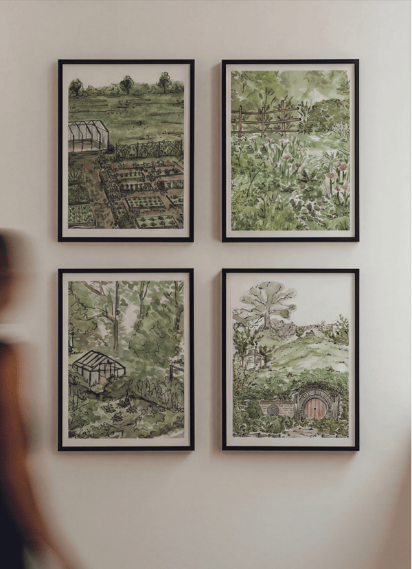 The Shire Garden Set of 4 by Josephine Wianto
