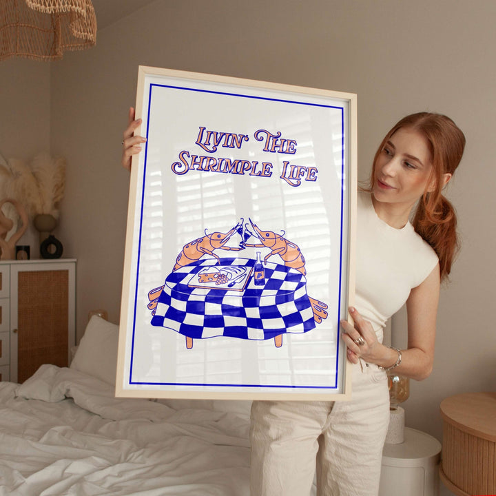 The Shrimple Life by Lisa Goebel wall - art - picture - poster