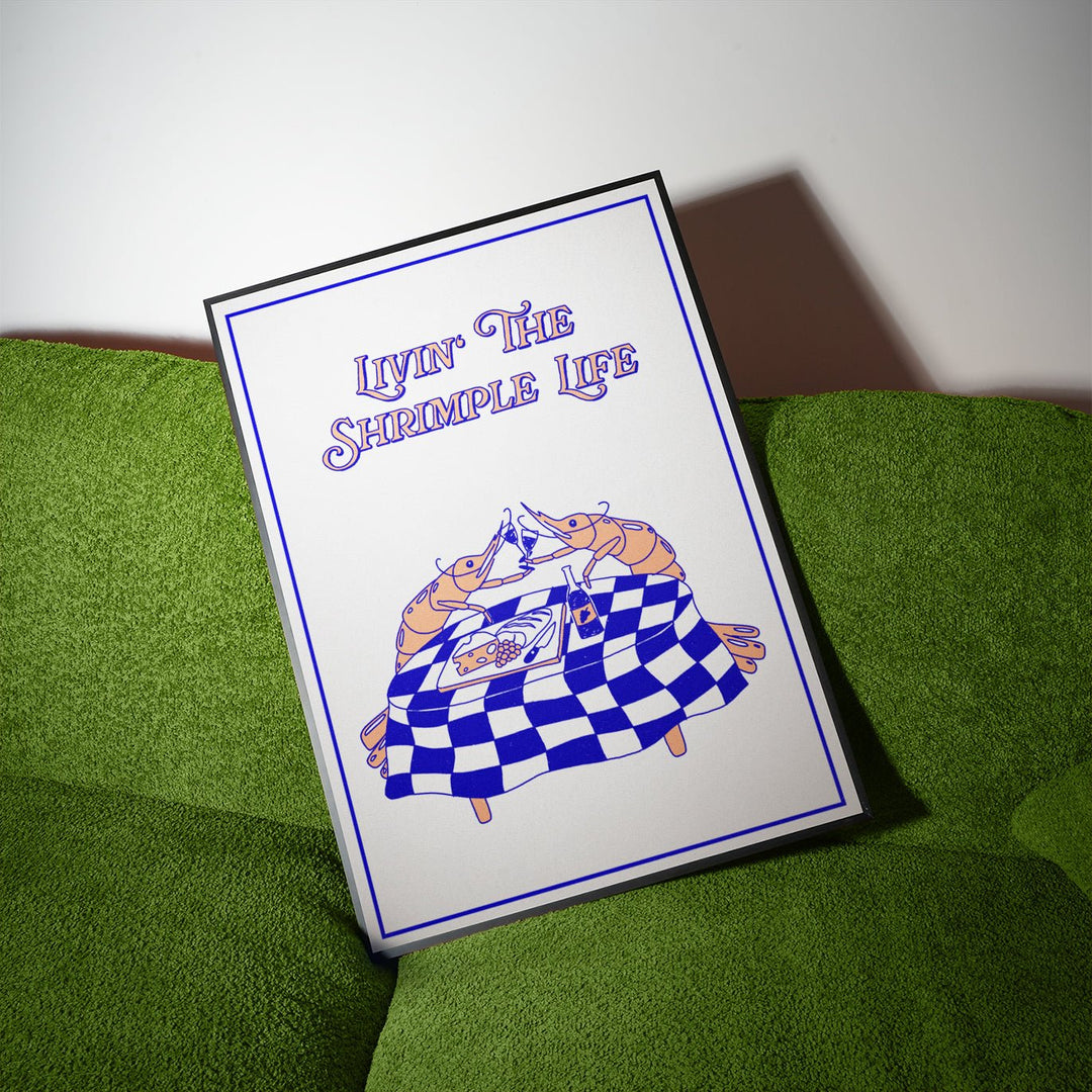 The Shrimple Life by Lisa Goebel wall - art - picture - poster