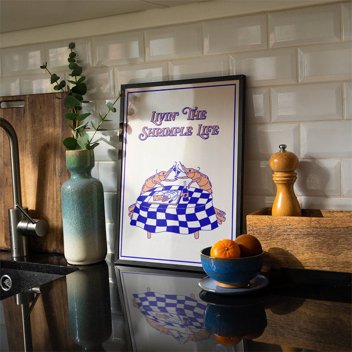 The Shrimple Life by Lisa Goebel wall - art - picture - poster