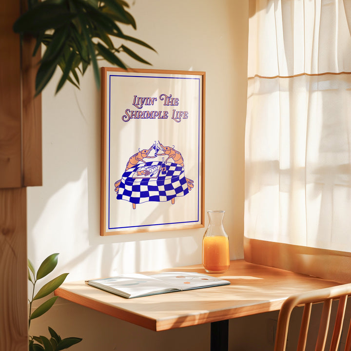 The Shrimple Life by Lisa Goebel wall - art - picture - poster