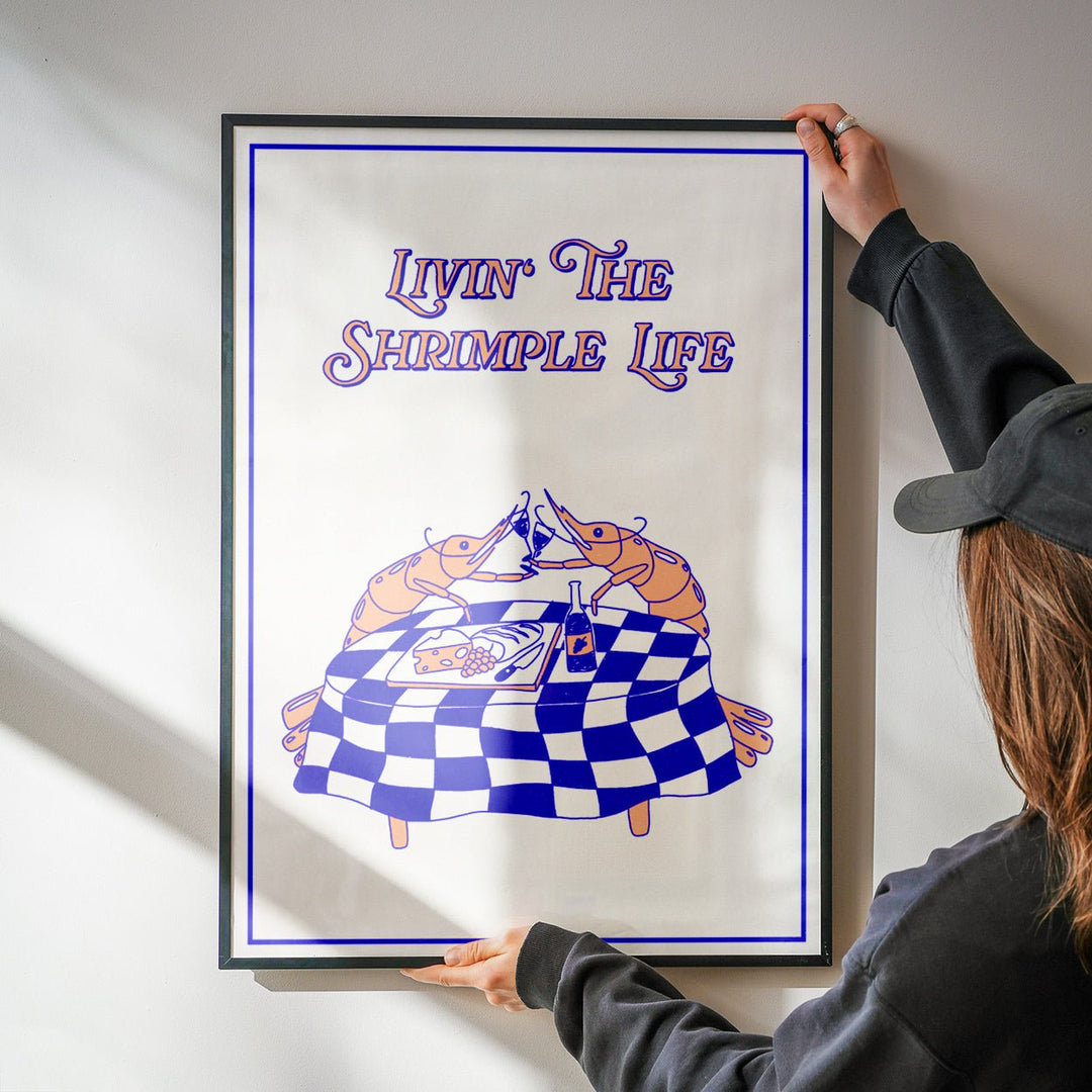 The Shrimple Life by Lisa Goebel wall - art - picture - poster