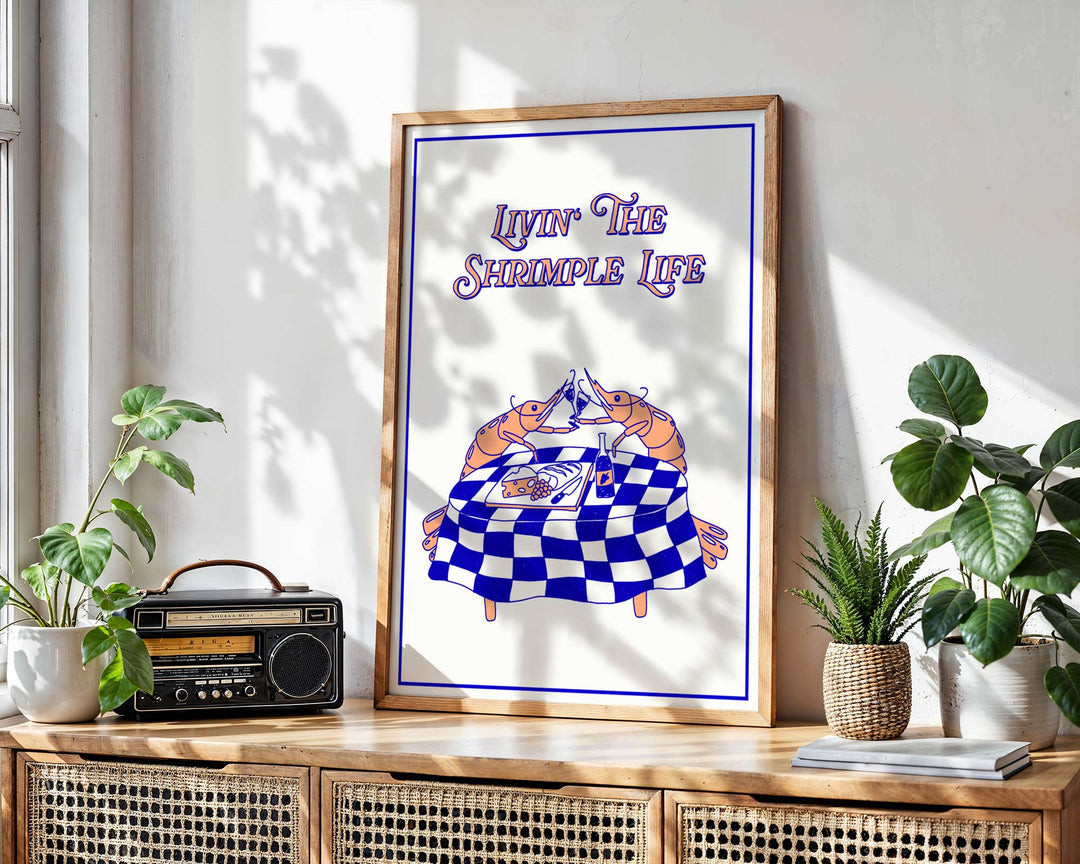 The Shrimple Life by Lisa Goebel wall - art - picture - poster