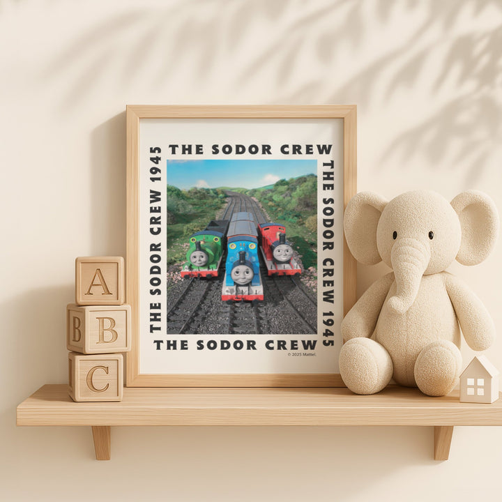 The Sodor Crew Thomas the Tank Engine Wall Art Print wall - art - picture - poster