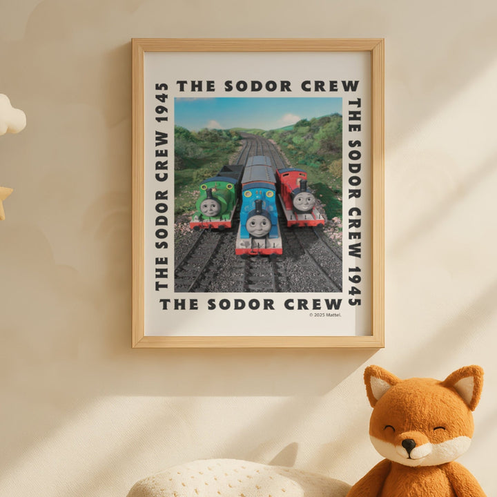 The Sodor Crew Thomas the Tank Engine Wall Art Print wall - art - picture - poster