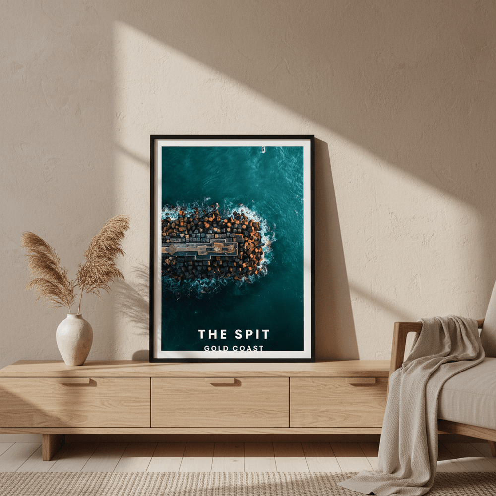 The Spit Travel Poster, Queensland by L10 wall - art - picture - poster