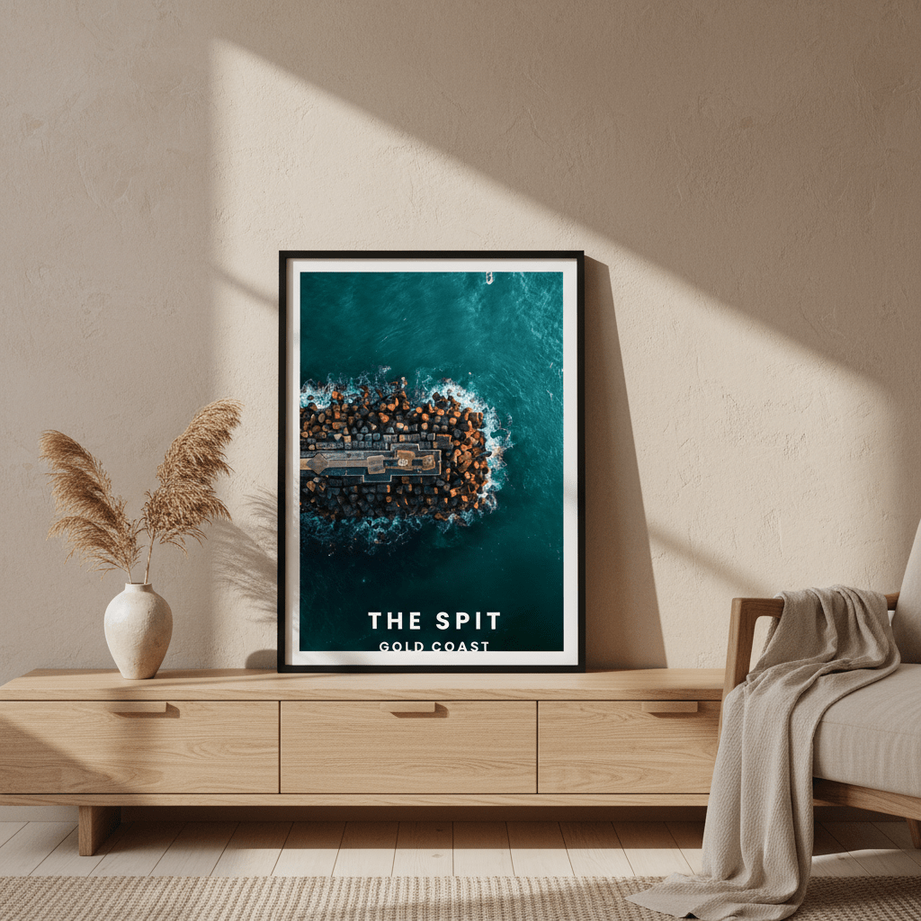 The Spit Travel Poster, Queensland by L10 wall - art - picture - poster