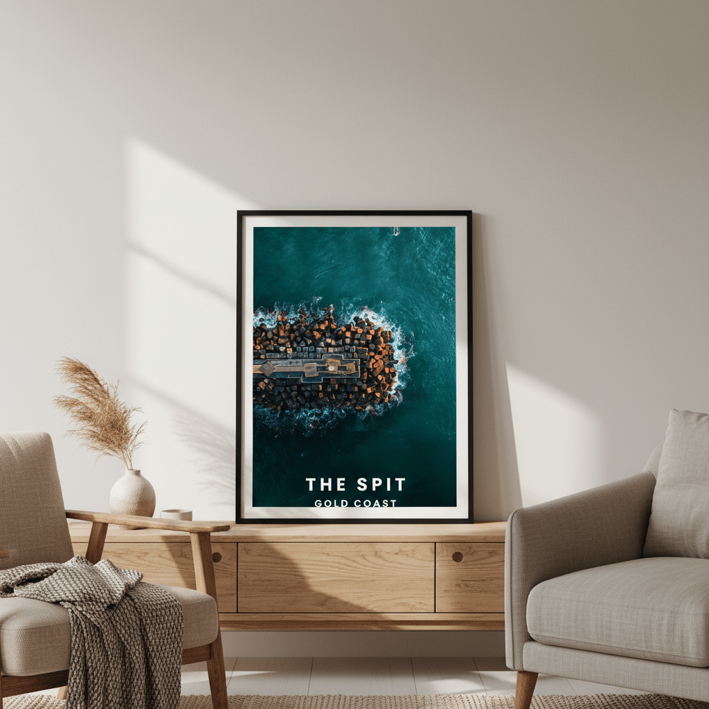 The Spit Travel Poster, Queensland by L10 wall - art - picture - poster