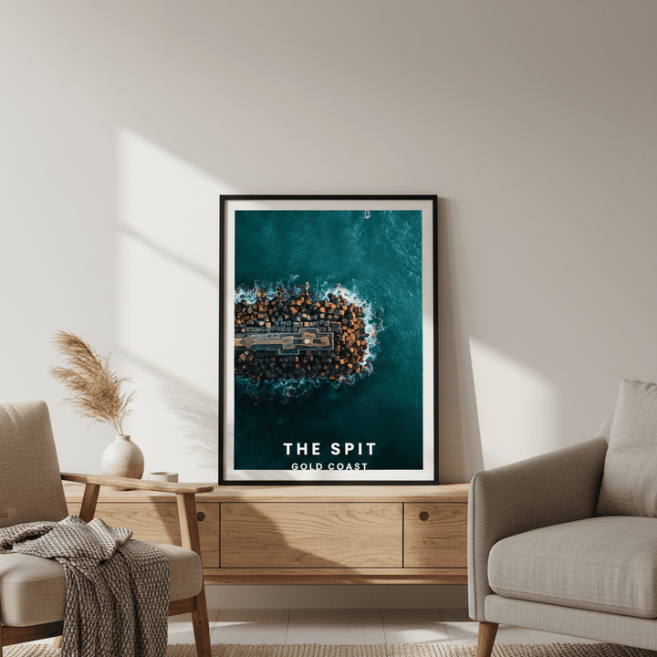 The Spit Travel Poster, Queensland by L10 wall - art - picture - poster