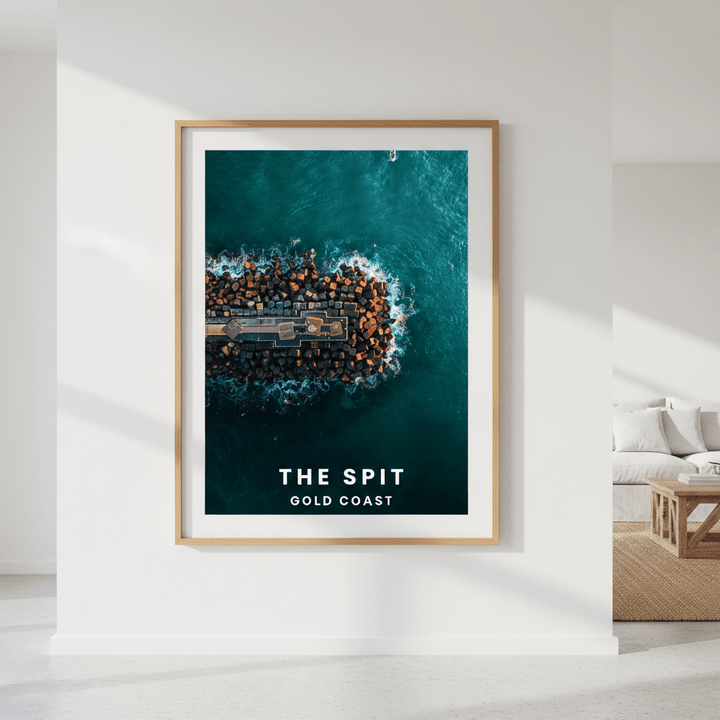 The Spit Travel Poster, Queensland by L10 wall - art - picture - poster