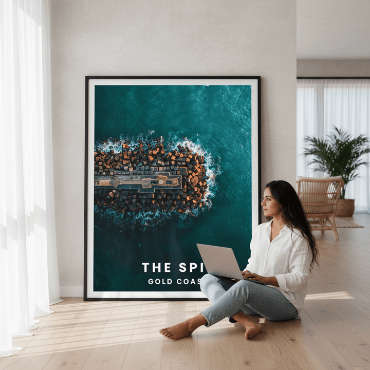 The Spit Travel Poster, Queensland by L10 wall - art - picture - poster