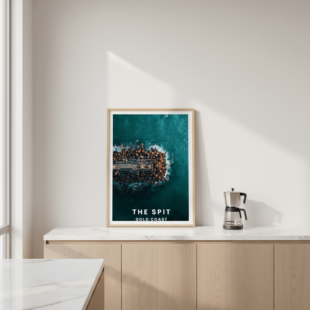 The Spit Travel Poster, Queensland by L10 wall - art - picture - poster