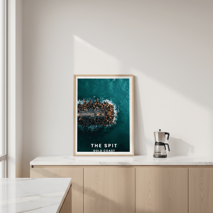 The Spit Travel Poster, Queensland by L10 wall - art - picture - poster