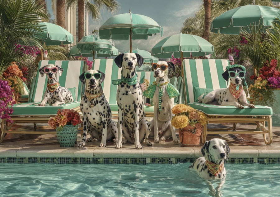 The Spotted Society Dalmations Wall Art Print