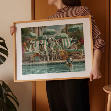 The Spotted Society Dalmations Wall Art Print wall - art - picture - poster