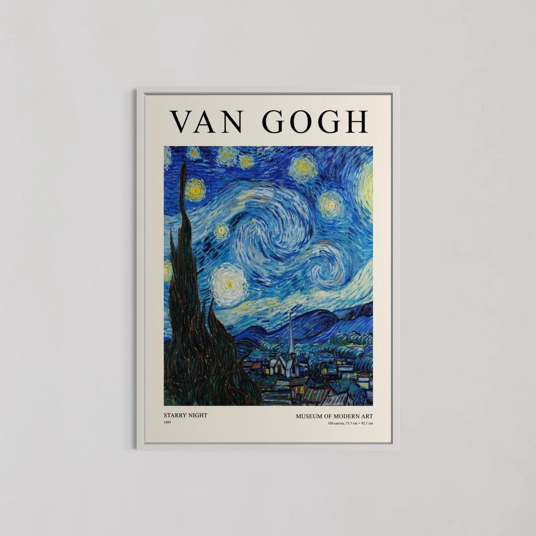 The Starry Night Plakat Wall Art by Van Gogh - Style My Wall