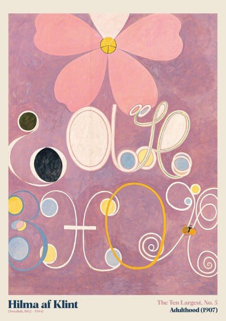 The Ten Largest Adulthood 5 Wall Art by Hilma af Klint