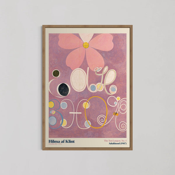 The Ten Largest Adulthood 5 Wall Art by Hilma af Klint