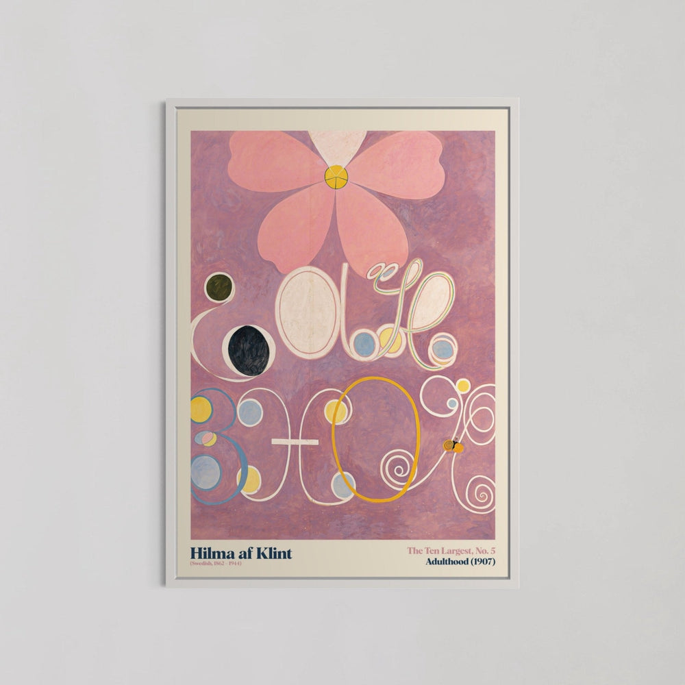 The Ten Largest Adulthood Wall Art by Hilma af Klint - Style My Wall,frame