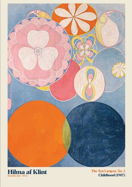 The Ten Largest Childhood 2 Wall Art by Hilma af Klint