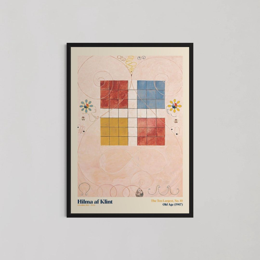 The Ten Largest Old Age 10 Wall Art by Hilma af Klint - Style My Wall,frame