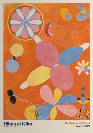 The Ten Largest Youth 4 Wall Art by Hilma af Klint