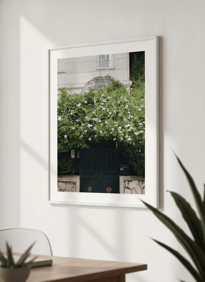 Contemporary wall art featured in a bright modern office workspace