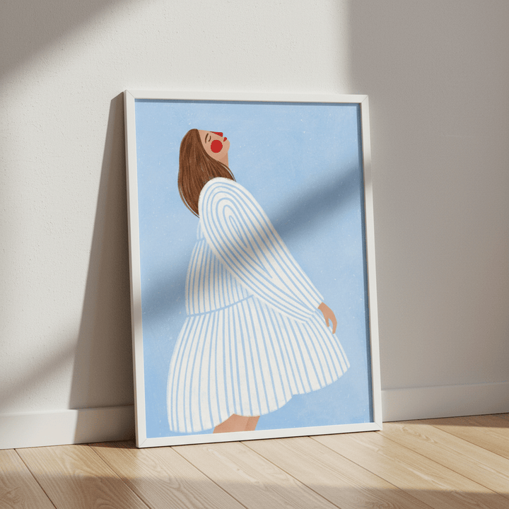 The Woman with the Blue Stripes by Bea Muller wall - art - picture - poster