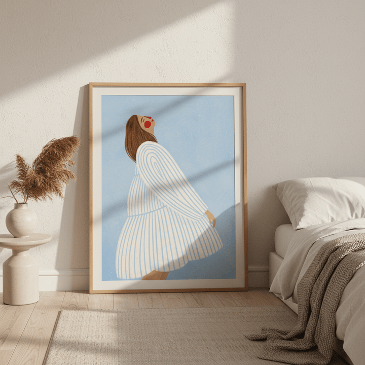 The Woman with the Blue Stripes by Bea Muller wall - art - picture - poster