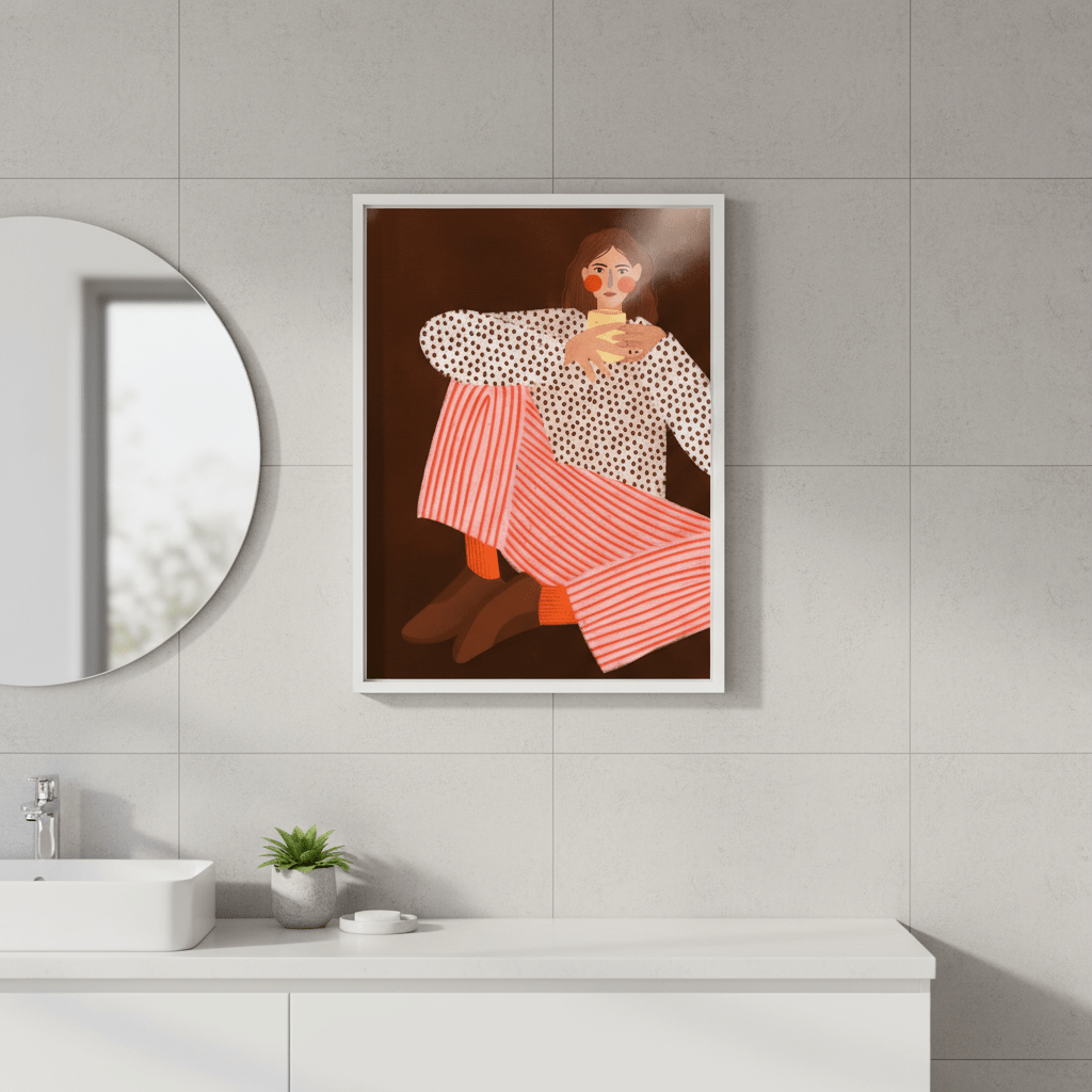 The Woman with the Cup of Tea by Bea Muller wall - art - picture - poster