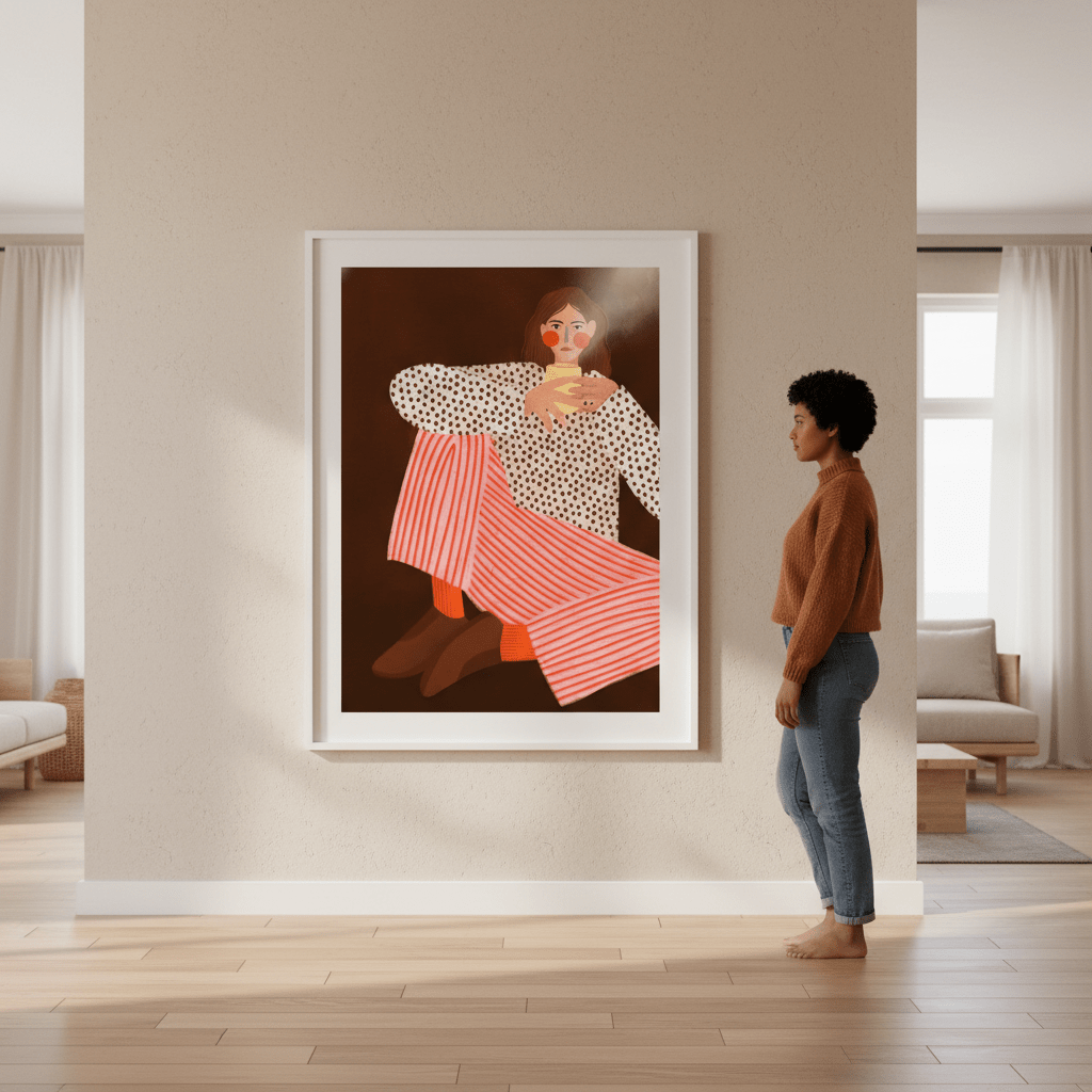 The Woman with the Cup of Tea by Bea Muller wall - art - picture - poster
