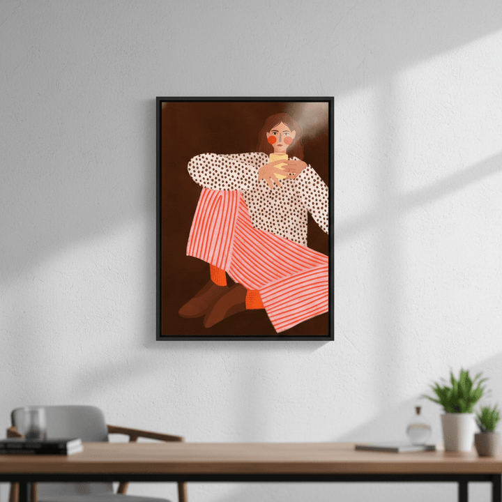 The Woman with the Cup of Tea by Bea Muller wall - art - picture - poster