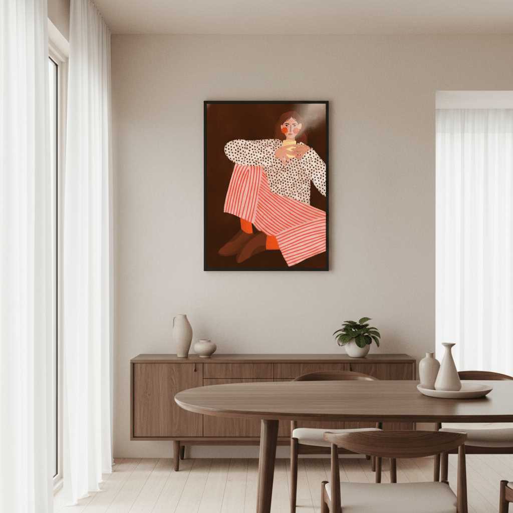 The Woman with the Cup of Tea by Bea Muller wall - art - picture - poster