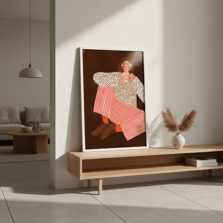 The Woman with the Cup of Tea by Bea Muller wall - art - picture - poster