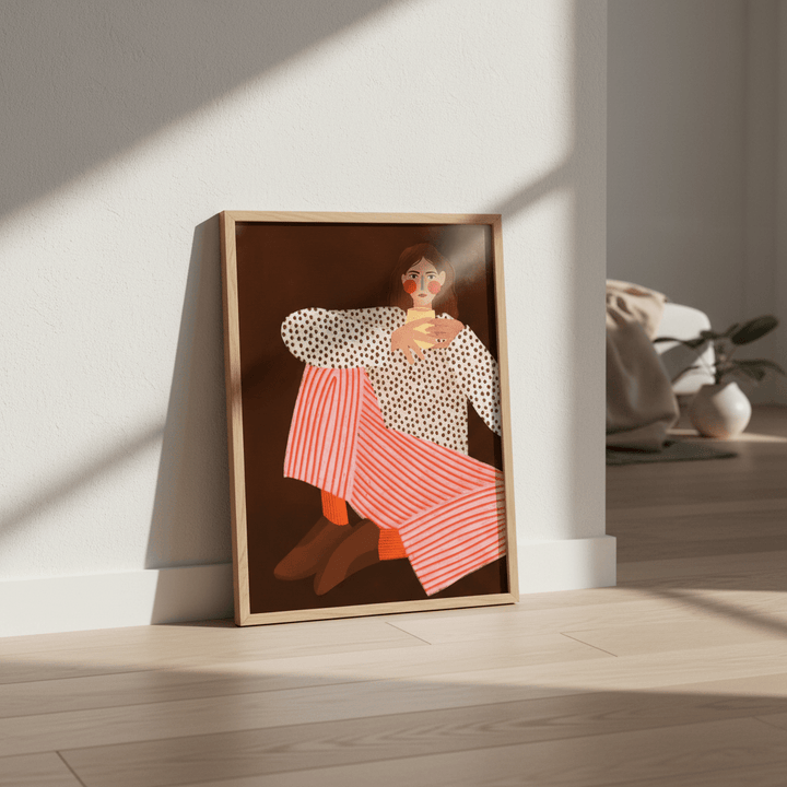 The Woman with the Cup of Tea by Bea Muller wall - art - picture - poster