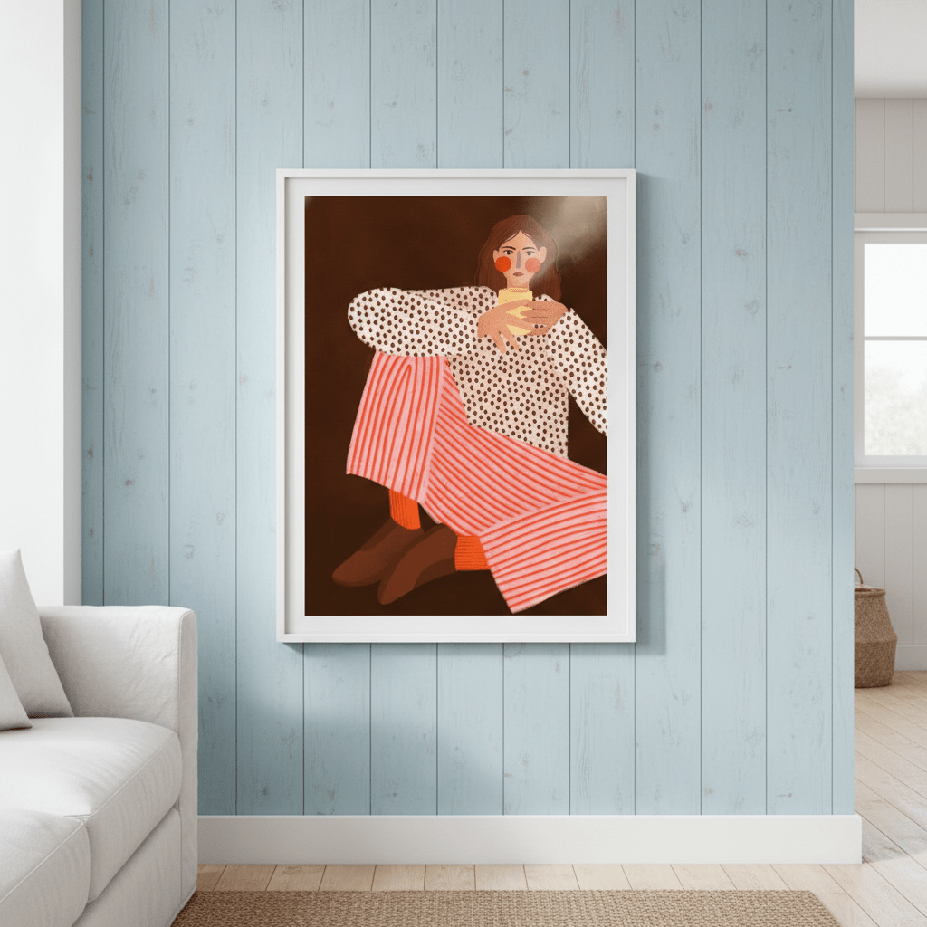 The Woman with the Cup of Tea by Bea Muller wall - art - picture - poster