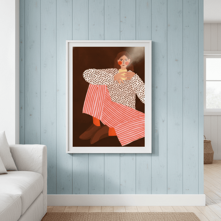 The Woman with the Cup of Tea by Bea Muller wall - art - picture - poster