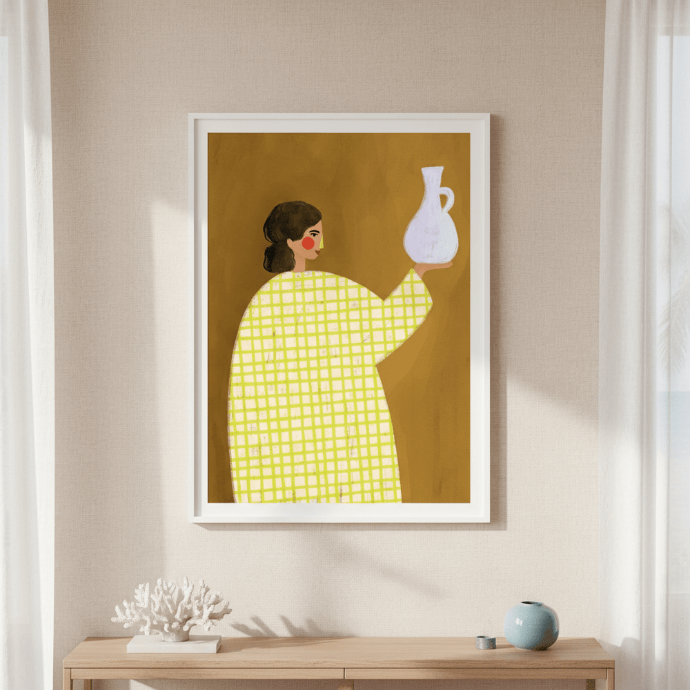 The Woman with the Vase by Bea Muller wall - art - picture - poster