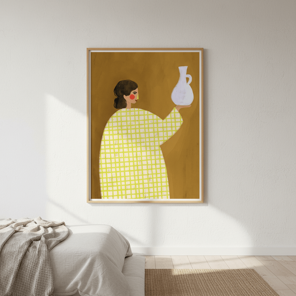 The Woman with the Vase by Bea Muller wall - art - picture - poster