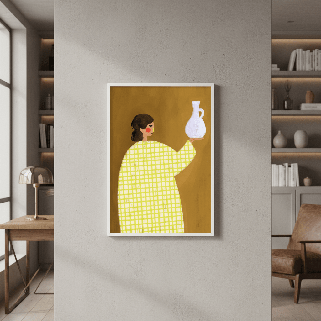 The Woman with the Vase by Bea Muller wall - art - picture - poster