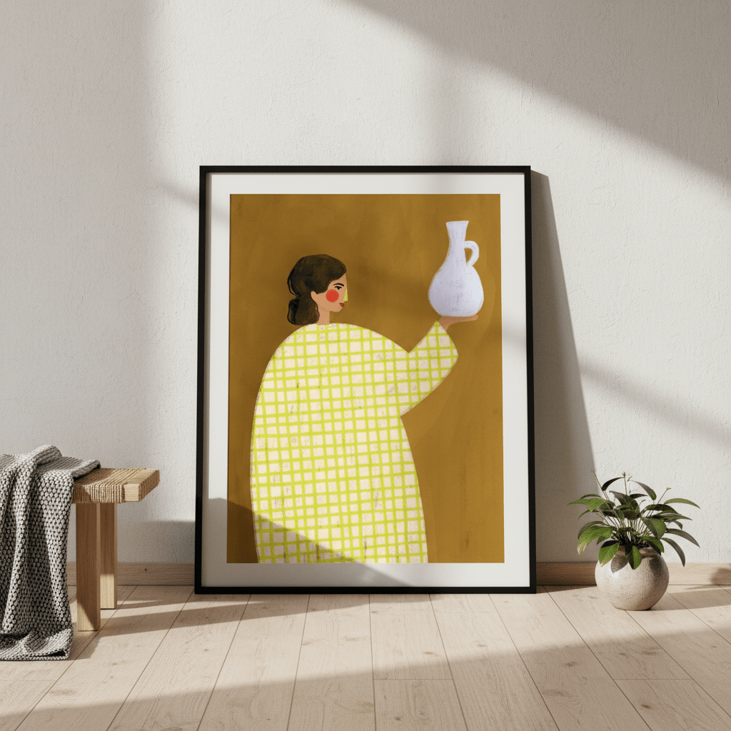 The Woman with the Vase by Bea Muller wall - art - picture - poster