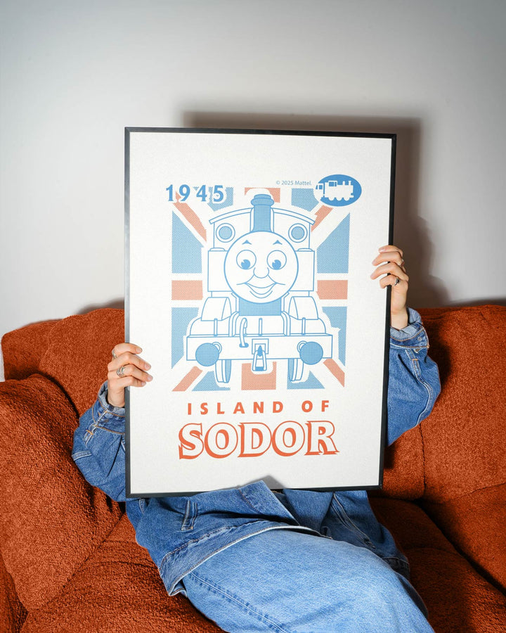 Thomas The Tank Engine Islands of Sodor Vintage Retro Print wall - art - picture - poster