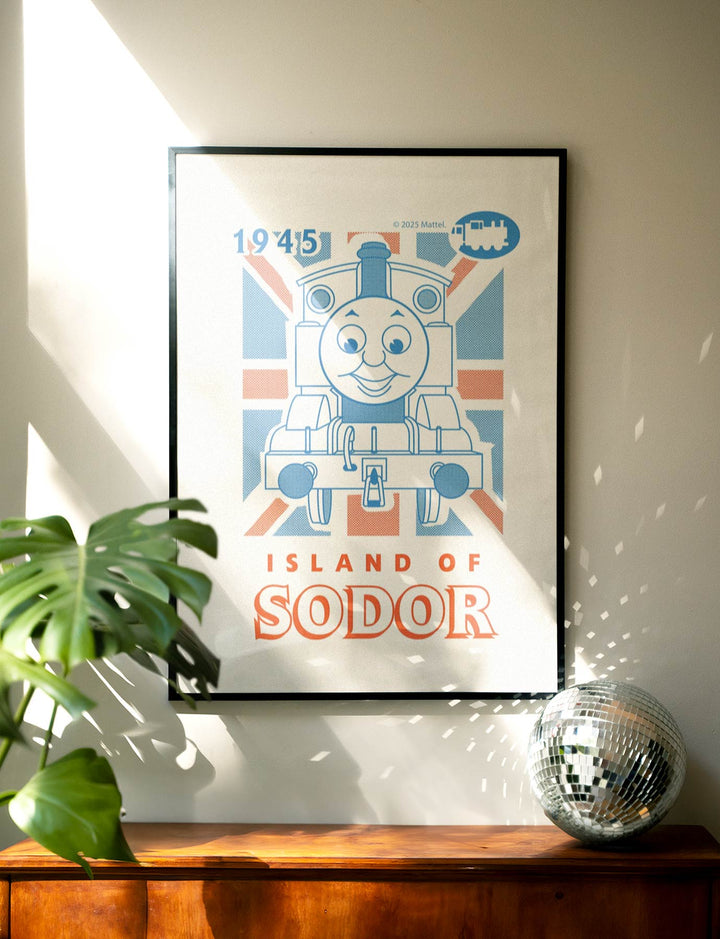 Thomas The Tank Engine Islands of Sodor Vintage Retro Print wall - art - picture - poster