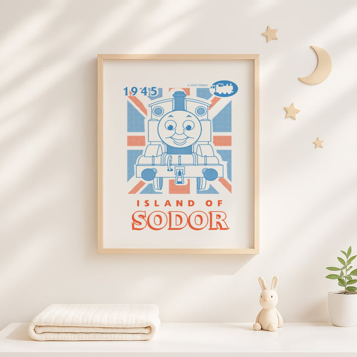 Thomas The Tank Engine Islands of Sodor Vintage Retro Print wall - art - picture - poster